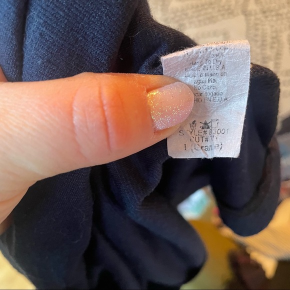 Navy blue blazer Womens size Auline Collection size L - Picture 4 of 4